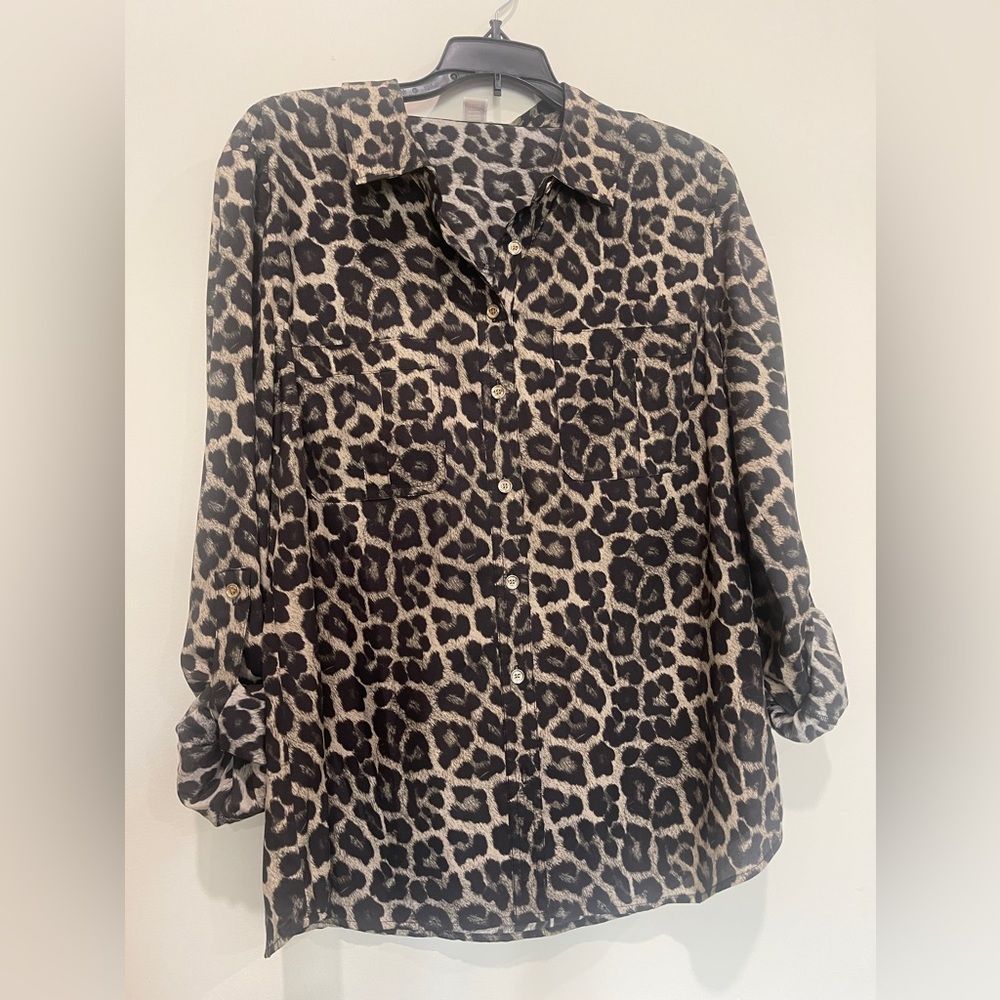 Michael Kors animal print blouse